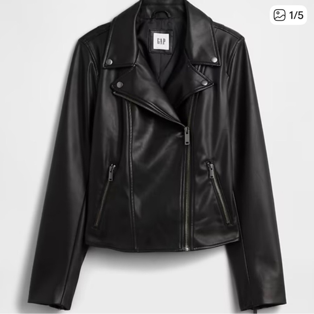 GAP Vegan Leather Moto Jacket